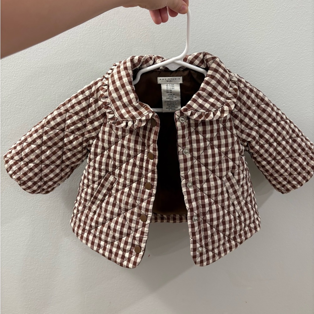 Charming Checkered Baby Jacket